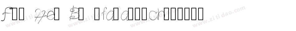 For Her By @fananmoch字体转换